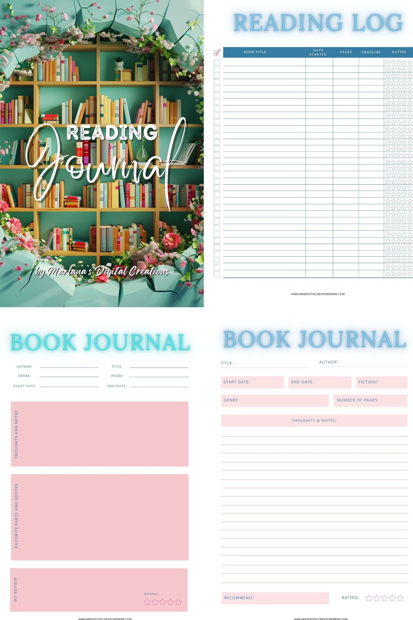 Digital Reading Journal by MDC