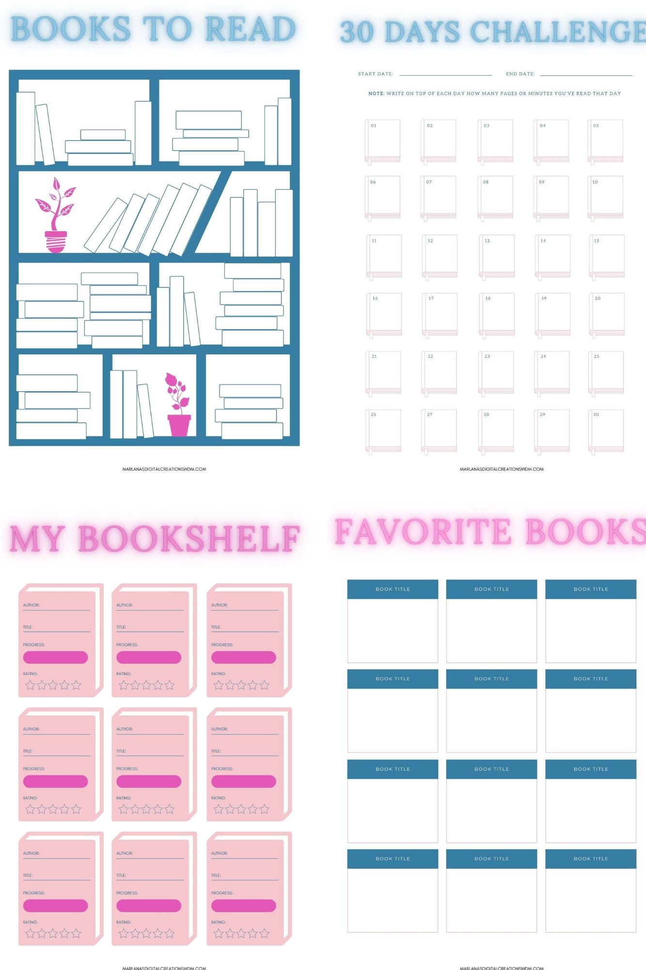 Digital Reading Journal by MDC