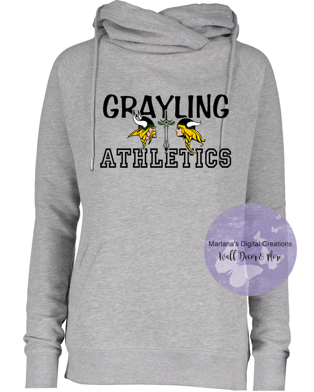 Grayling Athletics 2023 Funnel Neck Hoodie