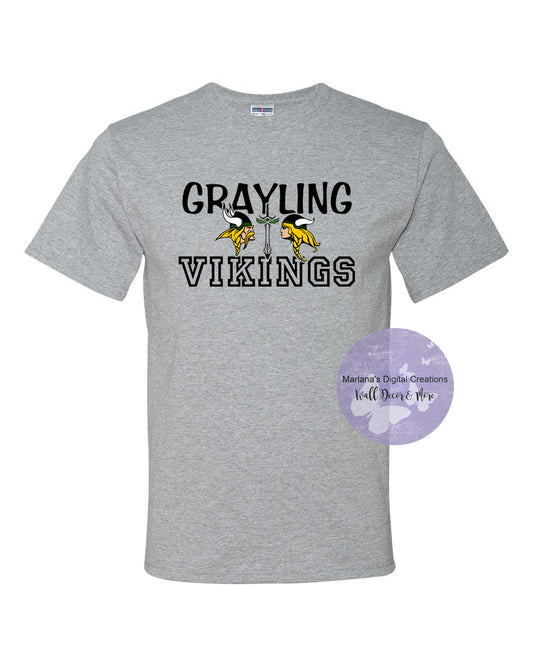 Grayling Vikings 2023 Unisex Tshirt - Screen Print