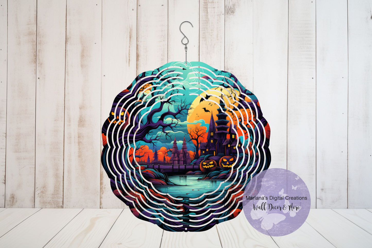 Halloween Haunted House 1 - 6" Wind Spinner