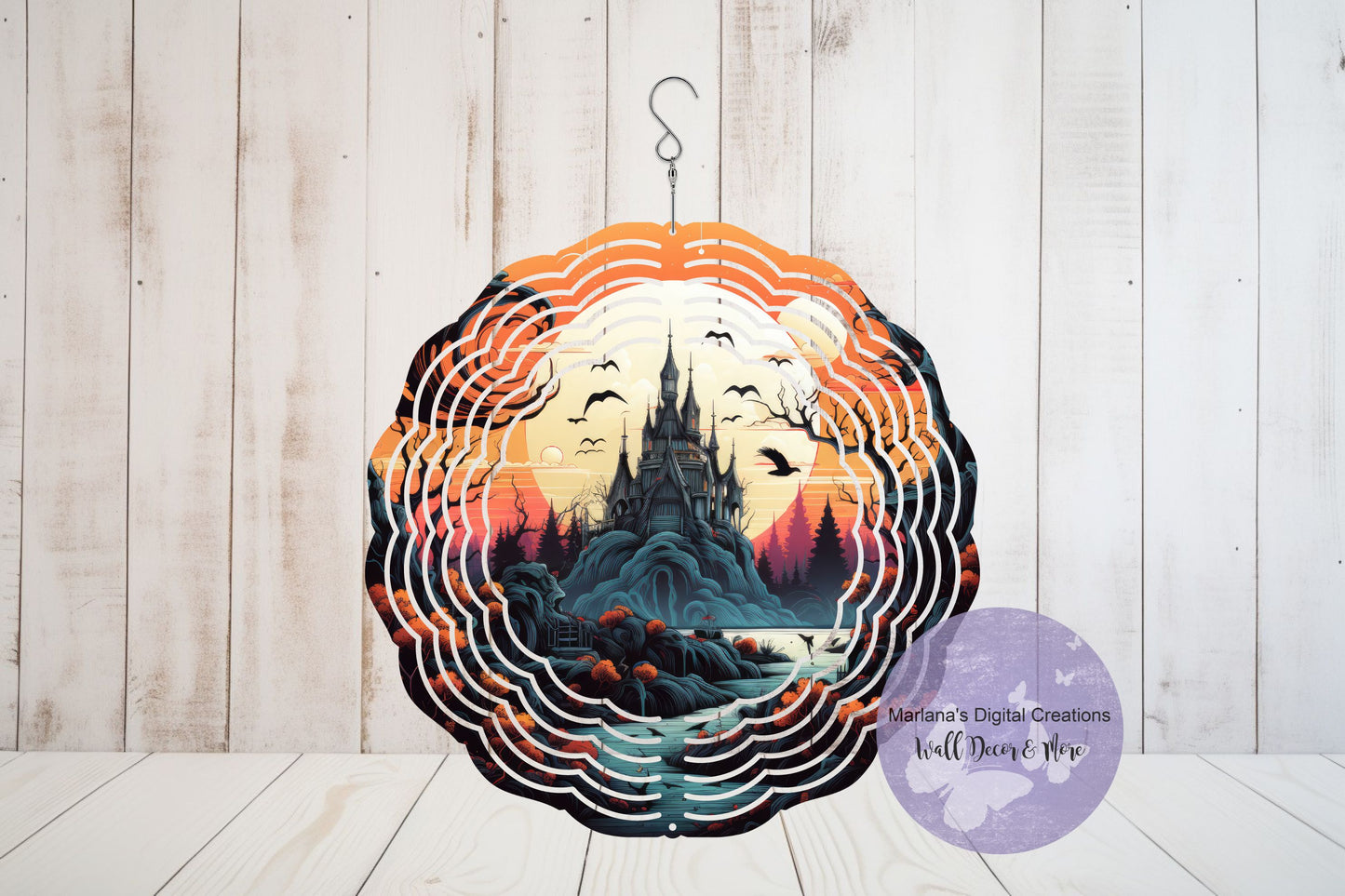 Halloween Haunted House 10 - 6" Wind Spinner