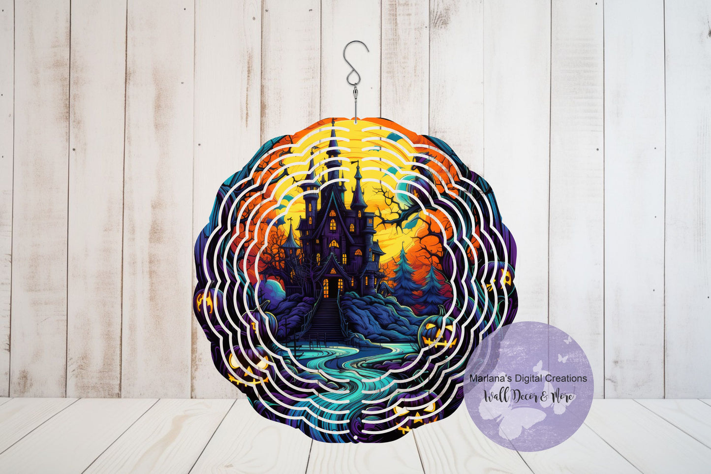 Halloween Haunted House 2 - 6" Wind Spinner