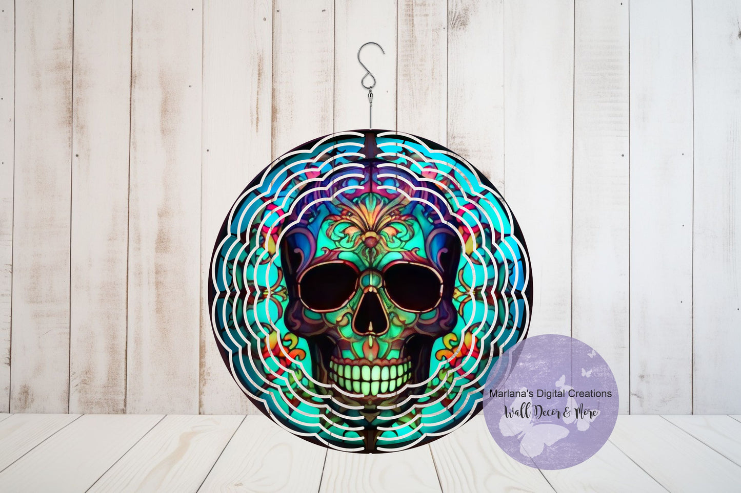 Halloween Skull 231 - 6" Wind Spinner
