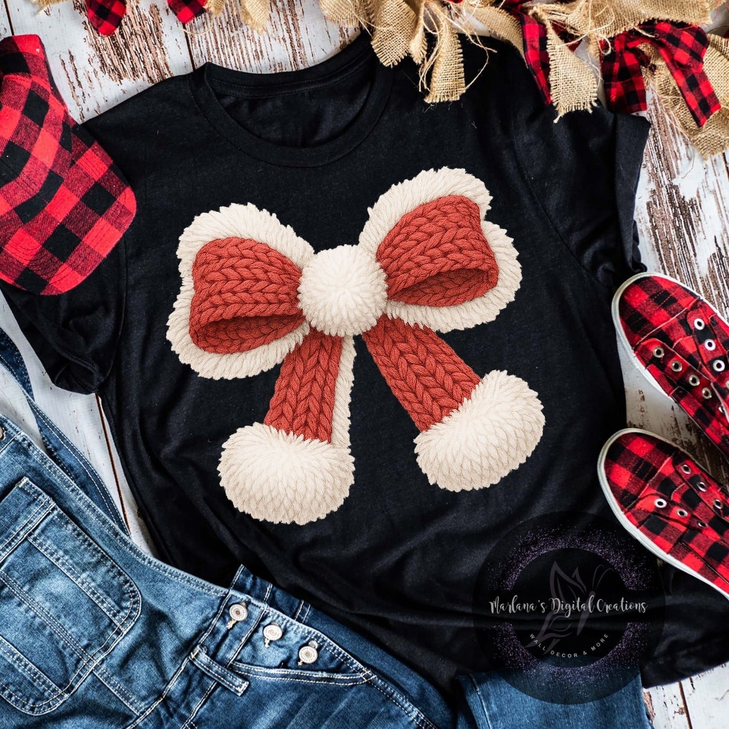 Christmas Bow Yarn HMD