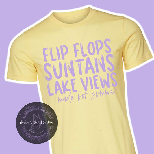 Flip Flops Suntans Lake Views Made For Summer HMD