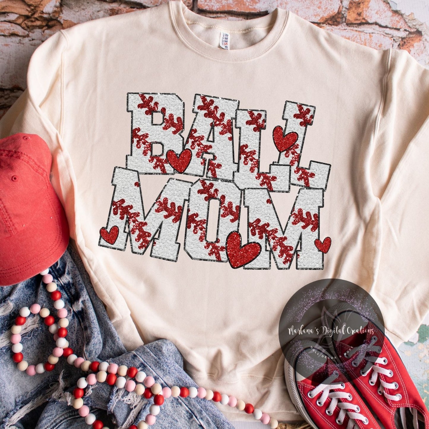 Ball Mom Baseball HMD