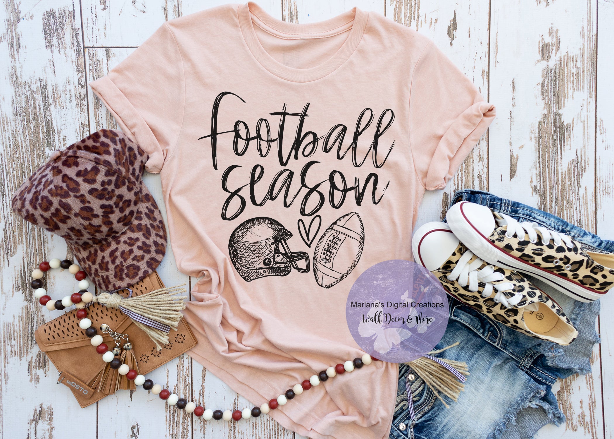 Football Season HMD - Screen Print – Marlana's Digital Creations Wall Decor  & More