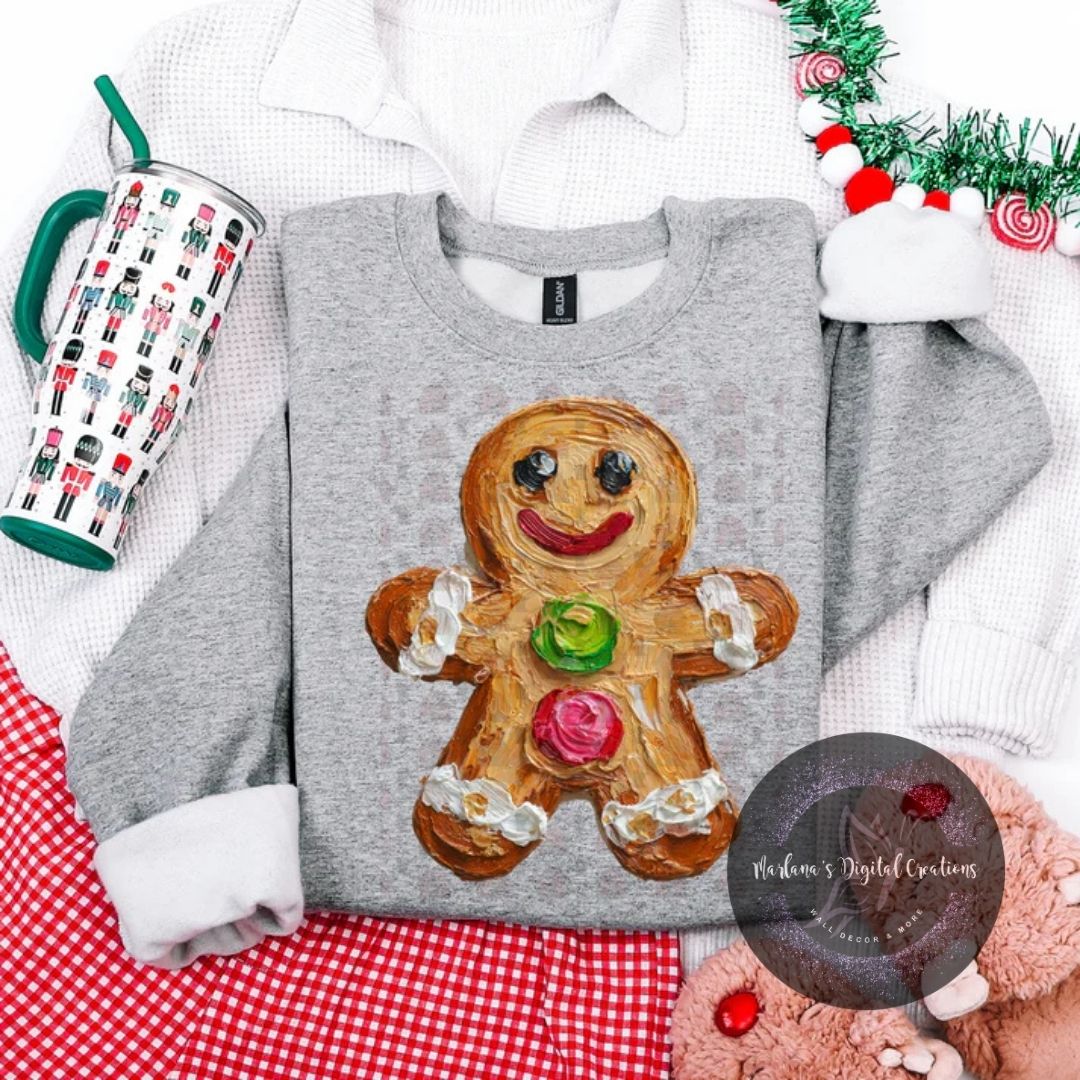 Hand Painted Gingerbread Man CPC