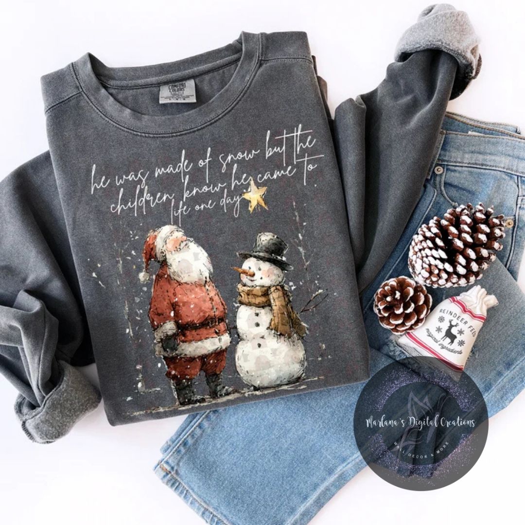 He Was Made Of Snow But The Children Know CPC