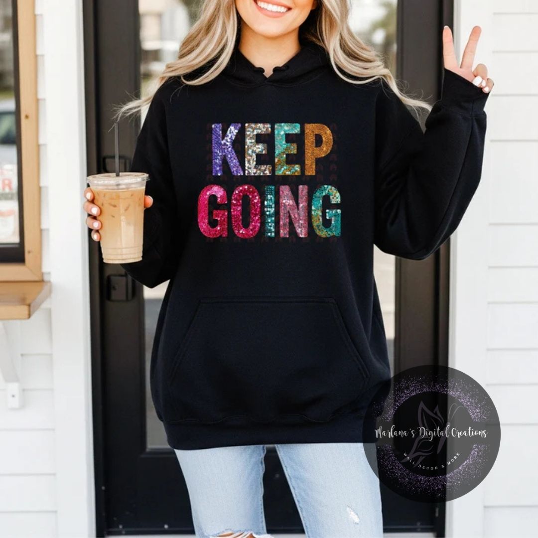 Keep Going Faux Sequins CPC