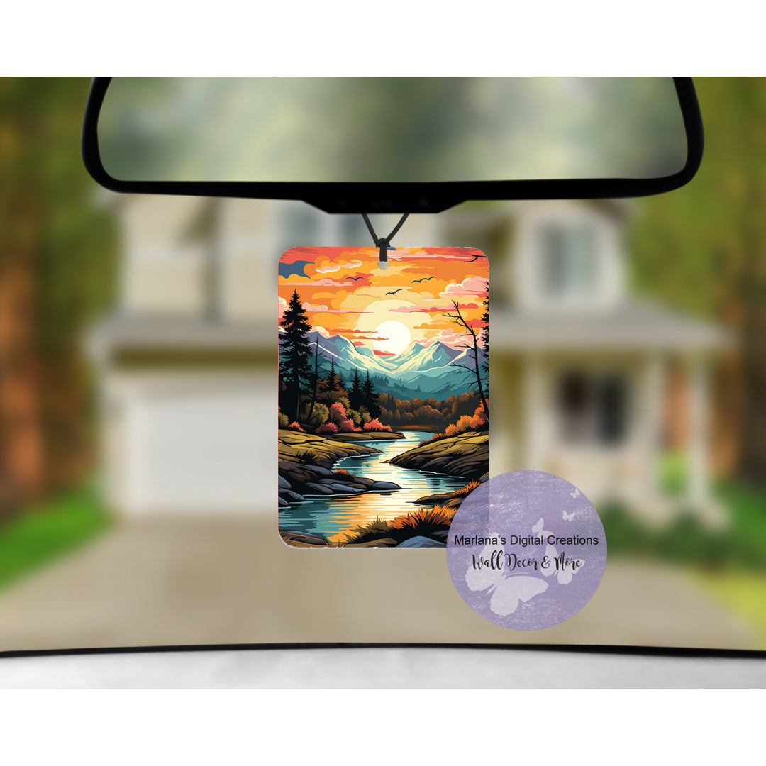 River Scene 38 Car Freshener
