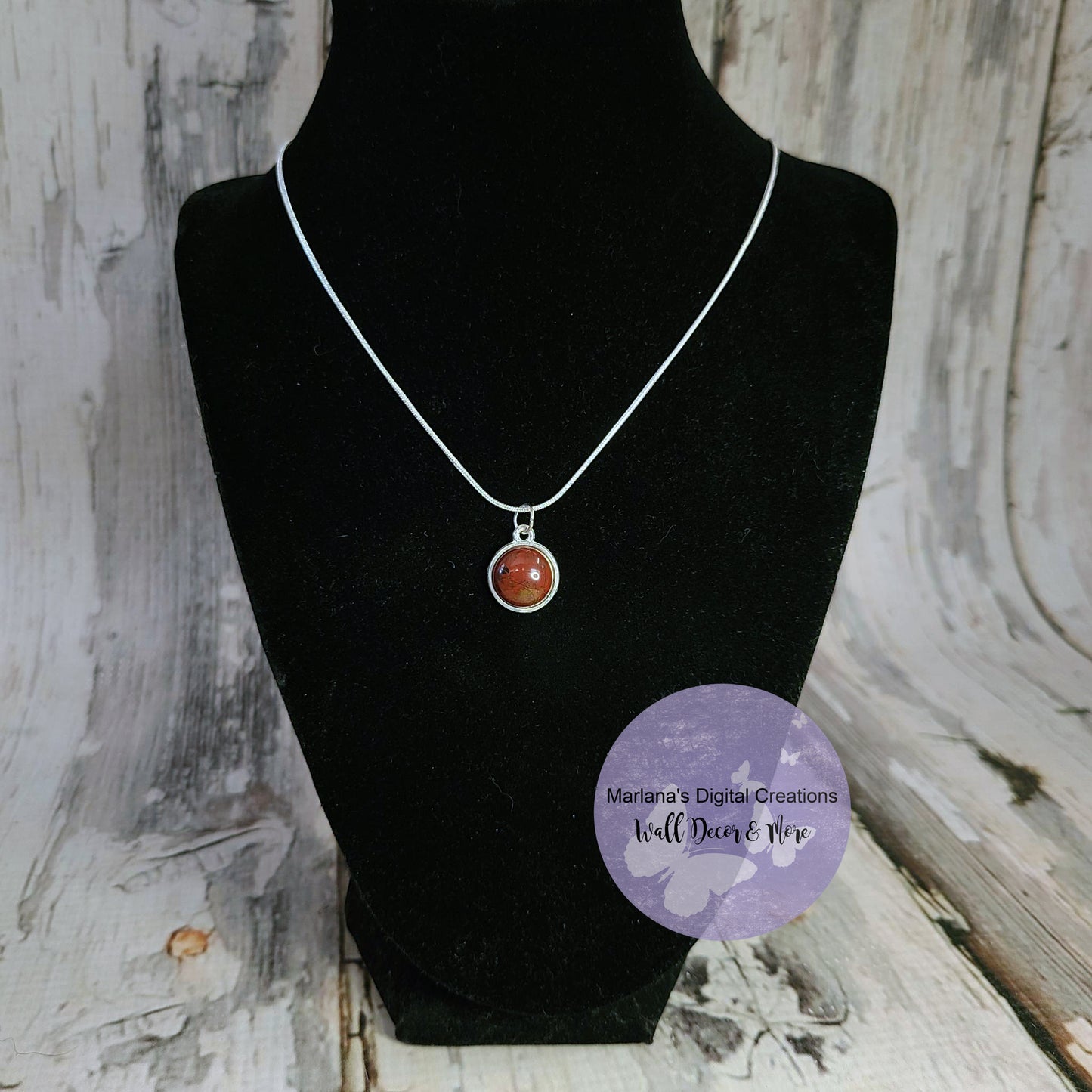 Tiger Eye Stone Carbochon Necklace