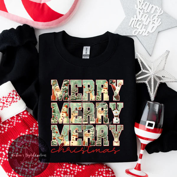 Vintage Merry Christmas CPC