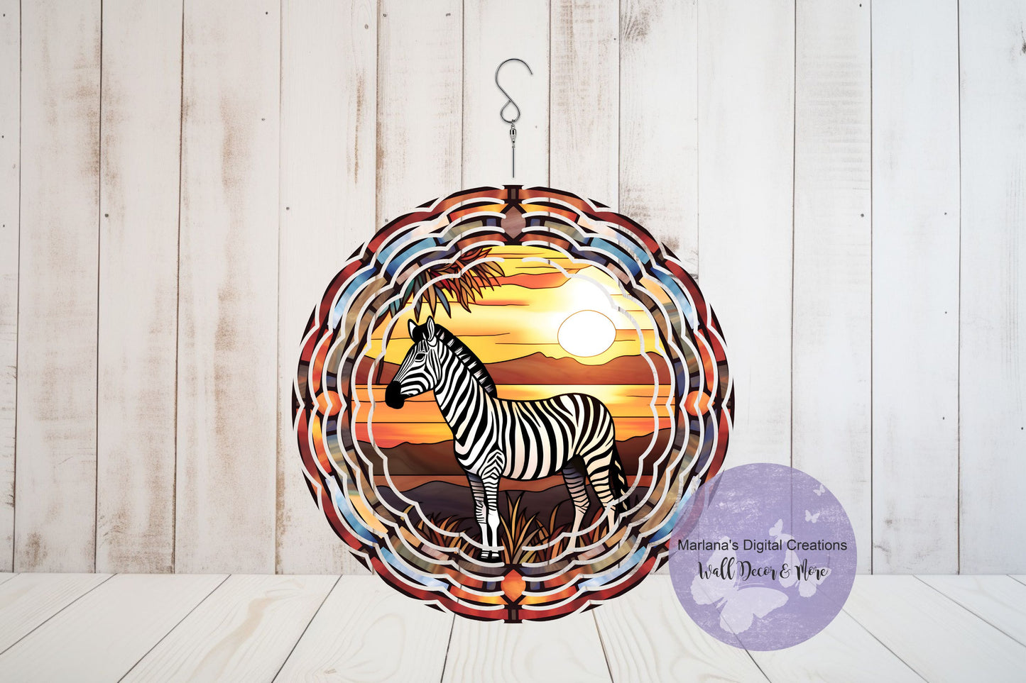 Zebra 233 - 6" Wind Spinner