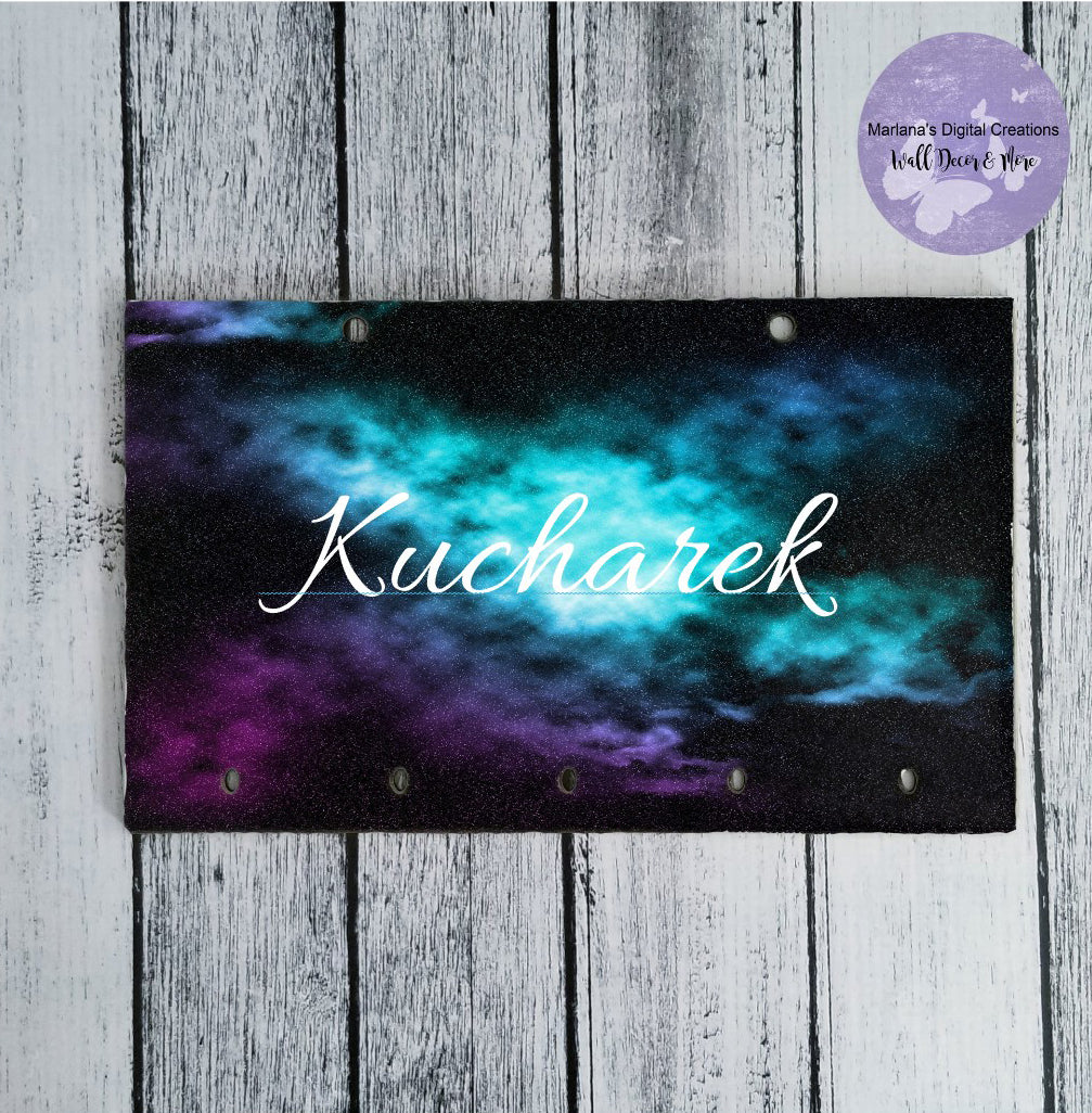 Blue Purple Nebula Key Rack