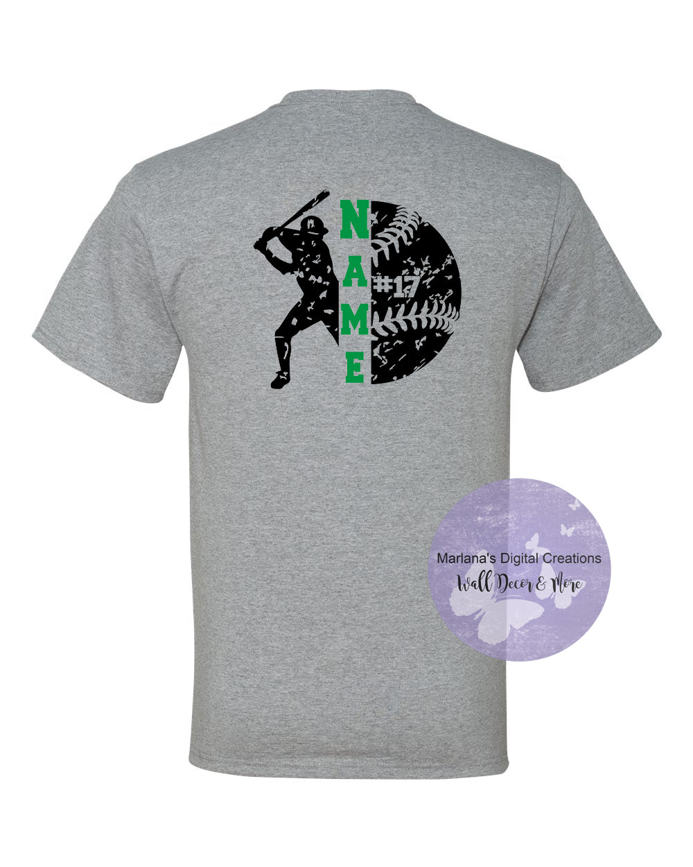 Grayling Baseball Personalized Unisex Tshirt Screen Print