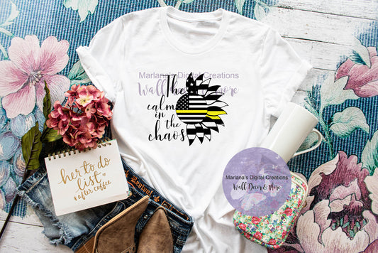 Calm In The Chaos Sunflower - Sublimation Print