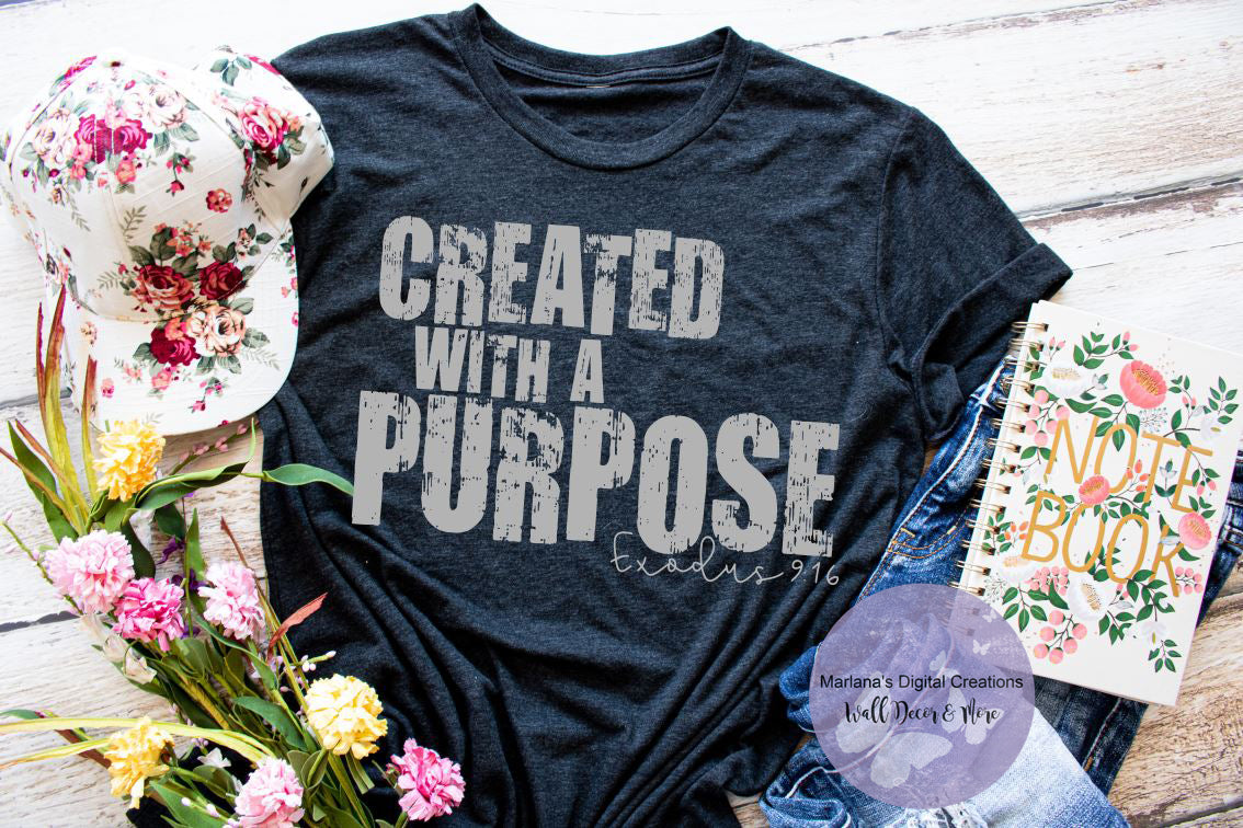 Created With A Purpose - Screen Print