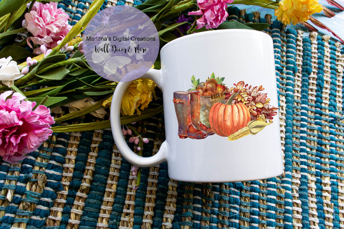 Fall Boots Pumpkin - Mug