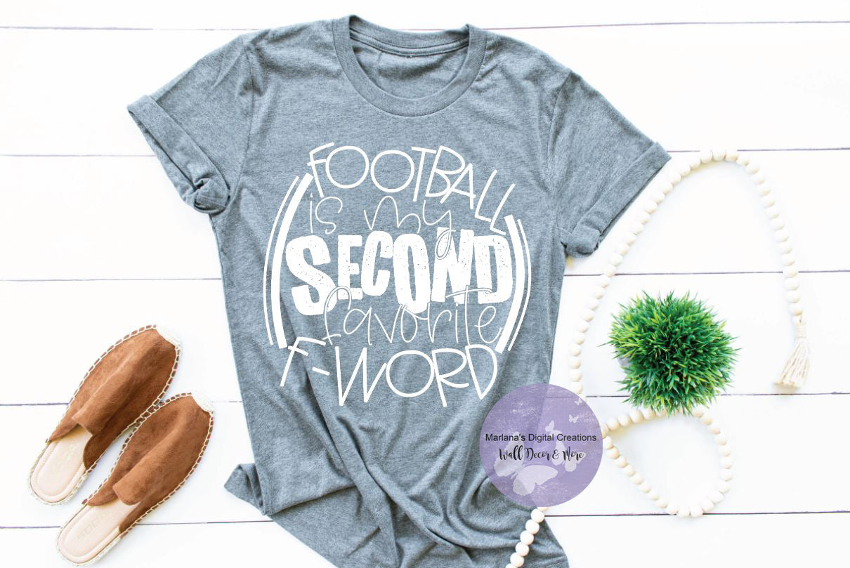 Football Is My Second Favorite F-Word HMD - Screen Print