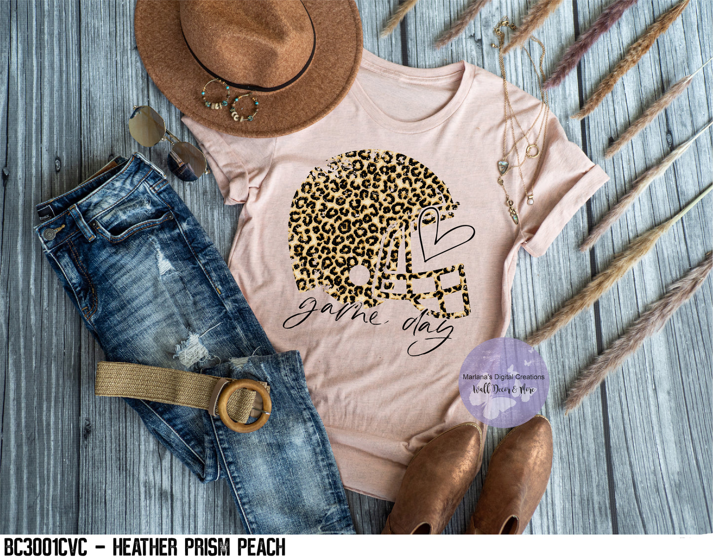 Game Day Leopard Helmet HMD - Screen Print