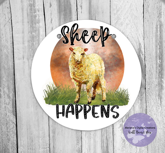 Sheep Happens - Circle Sign