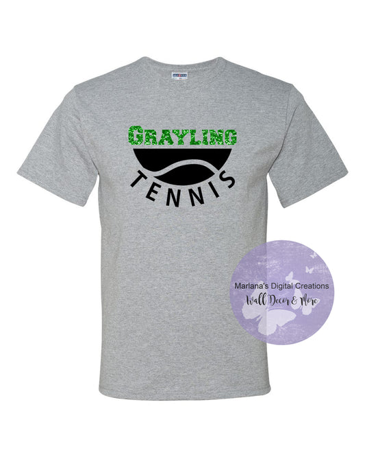 Grayling Tennis Glitter Personalized Unisex Tshirt
