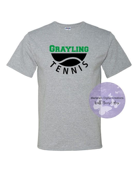 Grayling Tennis Personalized Unisex Tshirt Screen Print