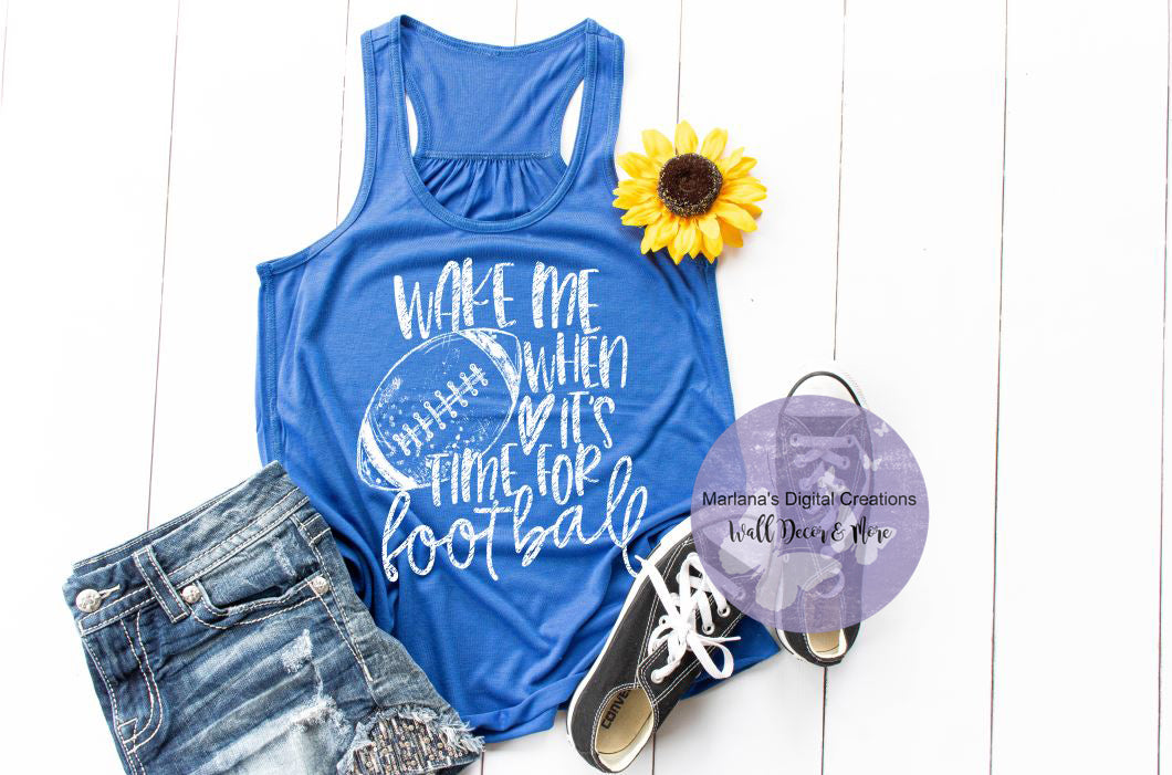 Wake Me Football - Screen Print