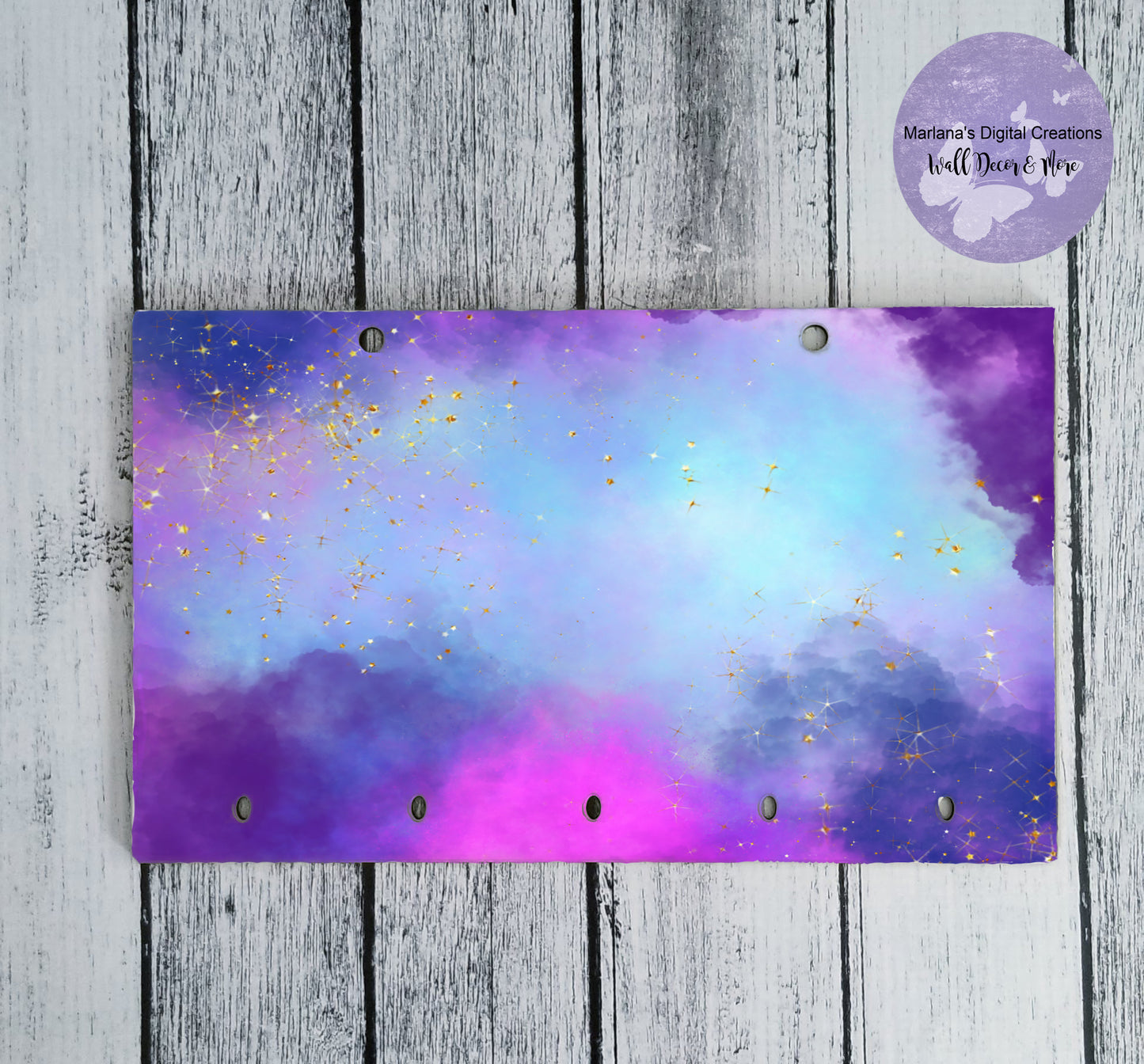 Watercolor Galaxy Key Rack