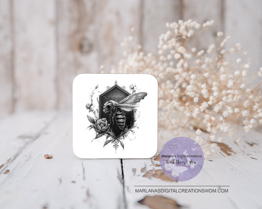 Bee With Backdrop Coaster