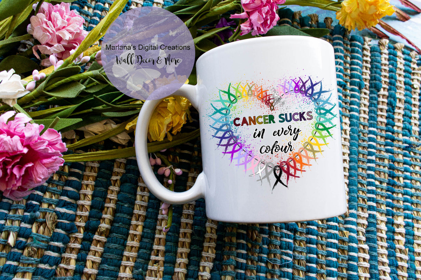 Cancer Sucks In Every Color - Mug