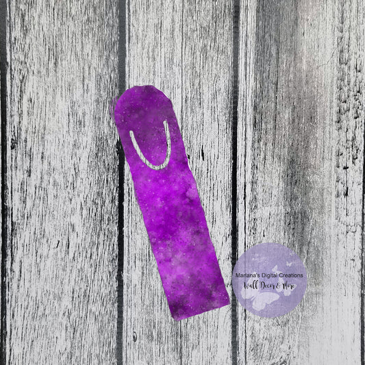 Color Splash Purple Bookmark