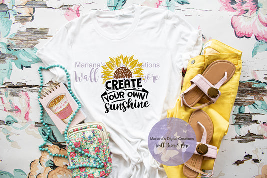 Create Your Own Sunshine Sunflower - Sublimation Print