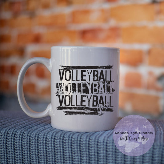 Distressed Volleyball - Mug