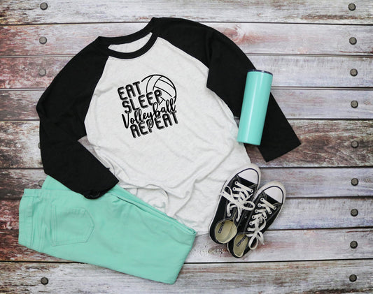 Eat Sleep Volleyball Repeat - Sublimation Print