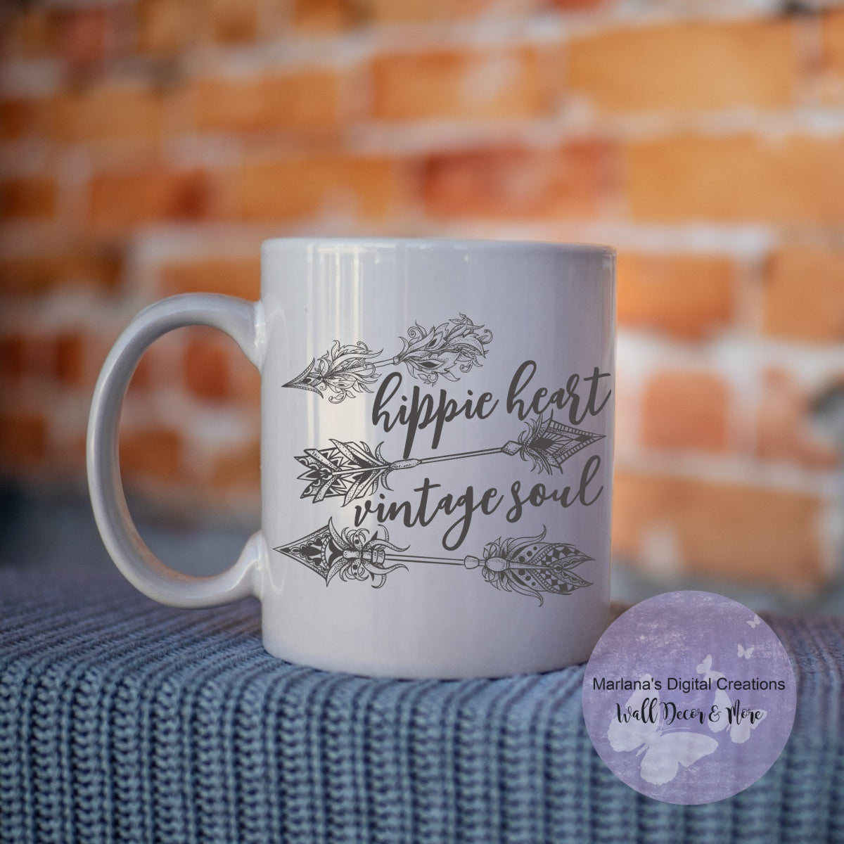 Hippie Heart Vintage Soul - Mug