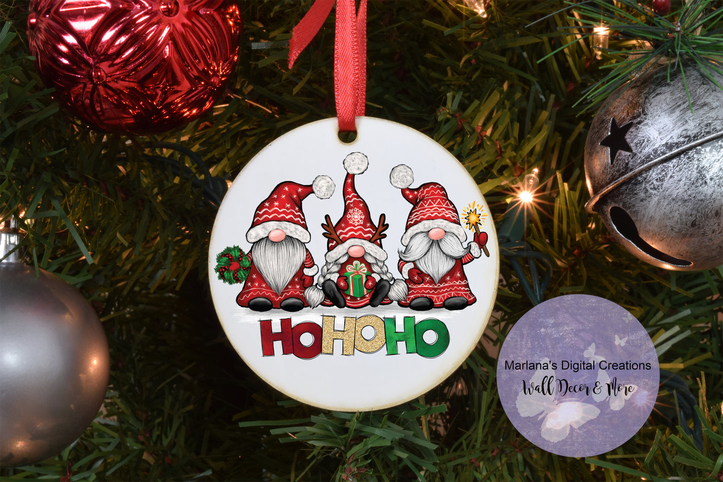 Ho Ho Ho Gnomes - Ornament