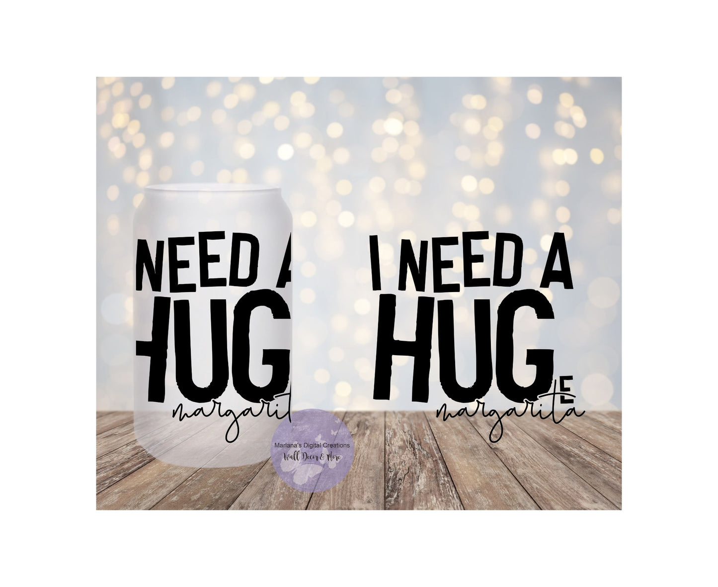 I Need A Huge Margarita 16oz Frosted Glass Tumbler