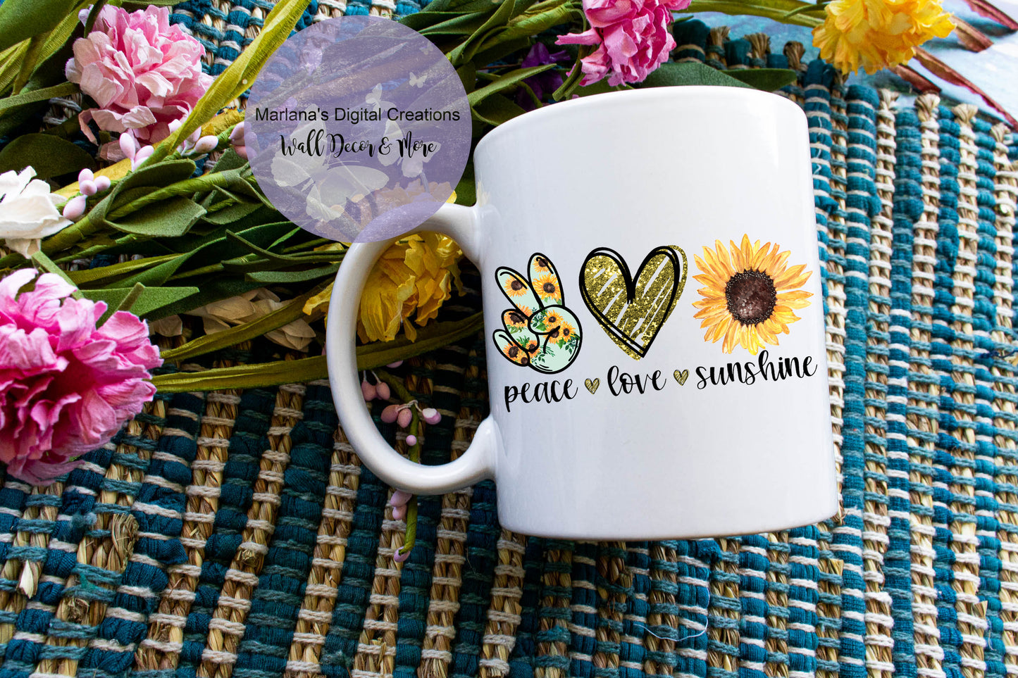 Peace Love Sunshine - Mug