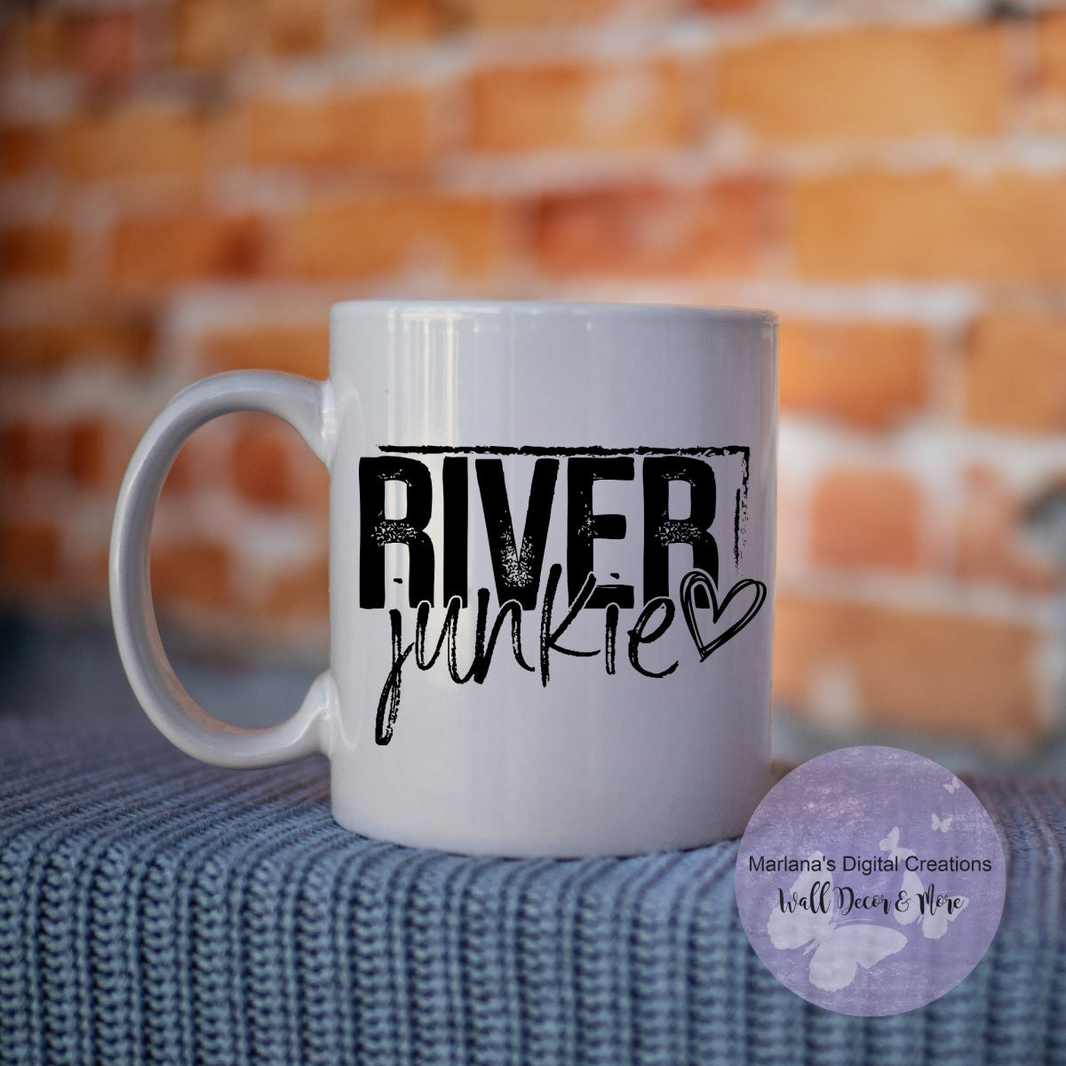 River Junkie Black - Mug
