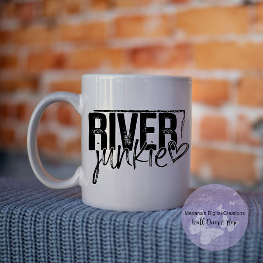 River Junkie Black - Mug