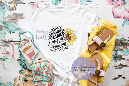 She's Sunshine With A Mix of Hurricane - Sublimation Print