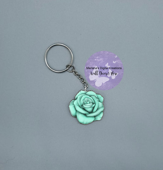 Solid Rose Mint Keychain