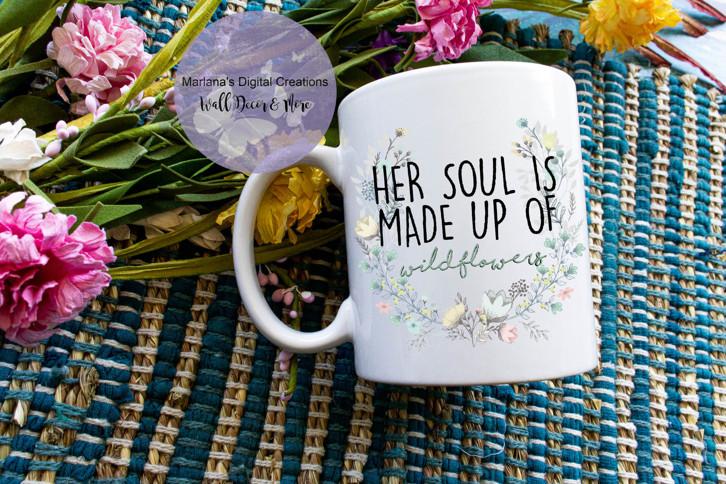 Soul Made Up Of Sunflowers - Mug