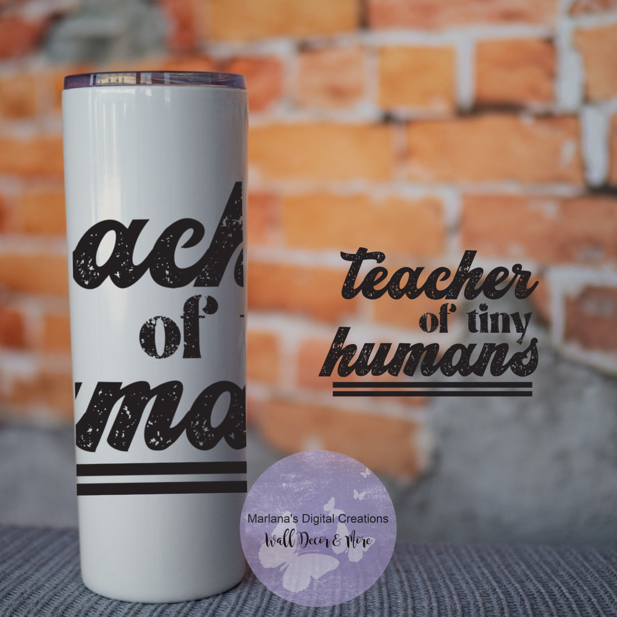 Teacher Of Tiny Humans 20oz Skinny Tumbler