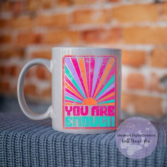 You Are Enough Purple Mug