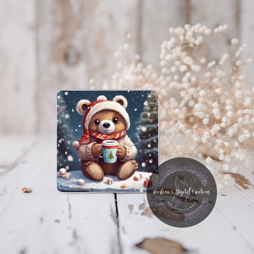 Christmas Bear 21 Coaster