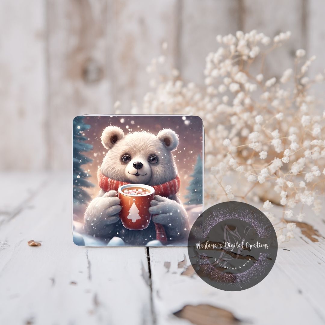 Christmas Bear 22 Coaster